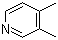 structure of CAS# 583-58-4, 3,4-Lutidine;3,4-Dimethylpyridine
