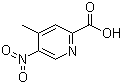 4-甲基-5-硝基吡啶-2-羧酸分子结构 (CAS 5832-43-9)