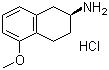 (S)-2-氨基-5-甲氧基四氢萘盐酸盐分子结构 (CAS 58349-17-0)