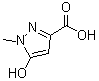 结构式 CAS# 58364-97-9, 5-羟基-1-甲基-1H-吡唑-3-羧酸