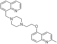 2-甲基-5-[2-[4-(8-喹啉基甲基)-1-哌嗪基]乙氧基]-喹啉分子结构 (CAS 584555-10-2)