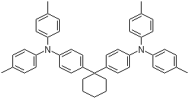 4,4'-环己基二[N,N-二(4-甲基苯基)苯胺]分子结构 (CAS 58473-78-2)
