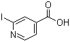 2-碘吡啶-4-羧酸分子结构 (CAS 58481-10-0)