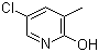 5-氯-2-羟基-3-甲基吡啶分子结构 (CAS 58498-61-6)