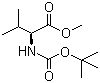 N-叔丁氧羰基-L-缬氨酸甲酯分子结构 (CAS 58561-04-9)
