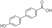 4'-羟基联苯-4-羧酸分子结构 (CAS 58574-03-1)