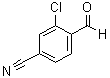 3-氯-4-甲酰基苯甲腈分子结构 (CAS 58588-64-0)
