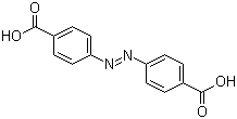 结构式 CAS# 586-91-4, 偶氮苯-4,4'-二羧酸