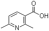 2,6-二甲基烟酸分子结构 (CAS 5860-71-9)