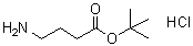 4-氨基丁酸叔丁基酯盐酸盐分子结构 (CAS 58640-01-0)