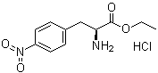 结构式 CAS# 58816-66-3, 4-硝基-L-苯丙氨酸乙酯单盐酸盐