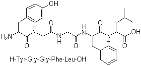 亮氨酸脑啡肽分子结构 (CAS 58822-25-6)