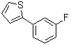 2-(3-氟苯基)噻吩分子结构 (CAS 58861-49-7)