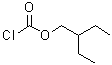2-乙基丁基氯甲酸酯分子结构 (CAS 58906-64-2)