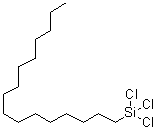 三氯十六烷基硅烷分子结构 (CAS 5894-60-0)