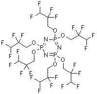 2,2,4,4,6,6-六氢-2,2,4,4,6,6-六(2,2,3,3-四氟丙氧基)-1,3,5,2,4,6-三氮杂三磷杂苯分子结构 (CAS 58943-98-9)