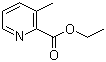 3-甲基吡啶-2-甲酸乙酯分子结构 (CAS 58997-10-7)