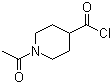 1-乙酰基-4-哌啶甲酰氯分子结构 (CAS 59084-16-1)