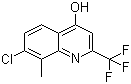 7-氯-8-甲基-4-羟基-2-(三氟甲基)喹啉分子结构 (CAS 59108-10-0)