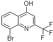 8-溴-2-(三氟甲基)喹啉-4-醇分子结构 (CAS 59108-43-9)