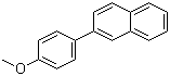 2-(4-甲氧基苯基)萘分子结构 (CAS 59115-45-6)