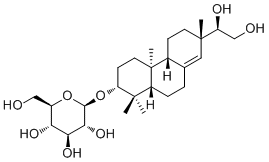 结构式 CAS# 59219-65-7, 豯莶苷; 豨莶糖甙
