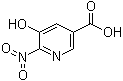6-硝基-5-羟基烟酸分子结构 (CAS 59288-43-6)