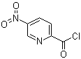 5-硝基-2-吡啶甲酰氯分子结构 (CAS 59290-88-9)