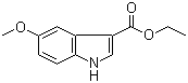 5-Methoxyindole-3-carboxylic acid ethyl ester molecular structure (CAS 59292-36-3)