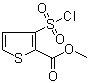3-氯磺酰基-2-噻吩甲酸甲酯分子结构 (CAS 59337-92-7)