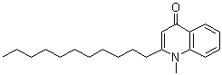 1-甲基-2-十一烷基-4(1H)-喹诺酮分子结构 (CAS 59443-02-6)
