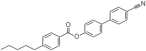 4'-戊基苯甲酸 4-氰基联苯酯分子结构 (CAS 59443-80-0)