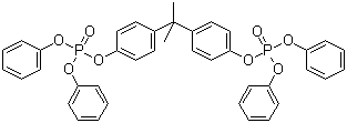 Bisphenol-A bis(diphenyl phosphate) molecular structure (CAS 5945-33-5)