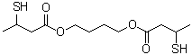 1,4-丁二醇二(3-巯基丁酸)酯分子结构 (CAS 594836-83-6)