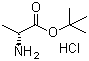 D-丙氨酸叔丁酯盐酸盐分子结构 (CAS 59531-86-1)