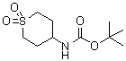 (1,1-二氧代四氢-2H-噻喃-4-基)氨基甲酸叔丁酯分子结构 (CAS 595597-01-6)