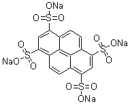 1,3,6,8-芘四磺酸四钠盐分子结构 (CAS 59572-10-0)