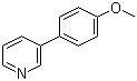 3-(4-甲氧基苯基)吡啶分子结构 (CAS 5958-02-1)