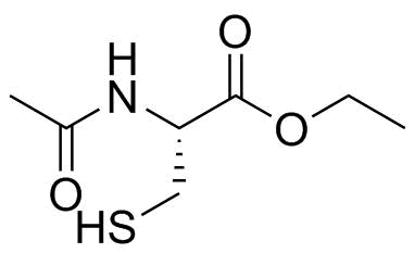 N-Acetyl-L-cysteine ethyl ester molecular structure (CAS 59587-09-6)
