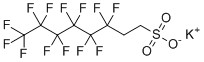 钾3,3,4,4,5,5,6,6,7,7,8,8,8-十三氟辛烷磺酸酯分子结构 (CAS 59587-38-1)