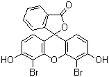 结构式 CAS# 596-03-2, 4',5'-二溴荧光素