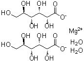 D-葡萄糖酸镁二水合物分子结构 (CAS 59625-89-7)