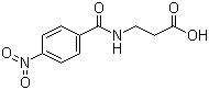 对硝基苯甲酰-beta-丙氨酸分子结构 (CAS 59642-21-6)