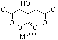 柠檬酸锰分子结构 (CAS 5968-88-7)
