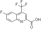 6-氟-4-(三氟甲基)-2-喹啉羧酸分子结构 (CAS 596845-42-0)