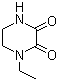 N-乙基-2,3-二酮哌嗪分子结构 (CAS 59702-31-7)