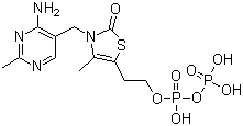硫胺噻唑酮焦磷酸酯分子结构 (CAS 59733-97-0)