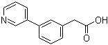 3-(3-吡啶基)苯乙酸分子结构 (CAS 597584-62-8)