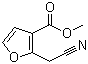 2-氰基甲基-3-呋喃甲酸甲酯分子结构 (CAS 59760-33-7)