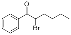 2-溴-1-苯基-1-己酮分子结构 (CAS 59774-06-0)